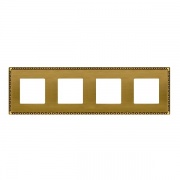 Рамка на 4 постa, гор/верт. цвет bright patina