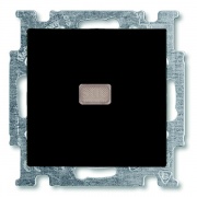 Выключатель кнопочный с подсветкой ABB Basic 55 цвет черный (2026 UCN-95-50)