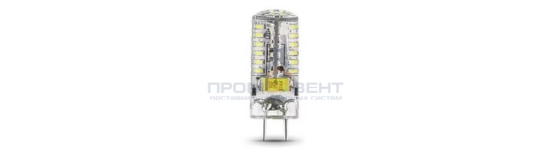Лампа Gauss G4 12V 3W 240lm 4100K силикон LED 1/20/200