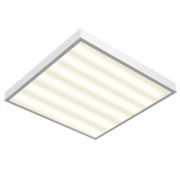 Светодиодный светильник "ВАРТОН" офисный накладной 595*595*50 мм 54 ВТ 4000К с функцией аварийного освещения класс защиты IP40