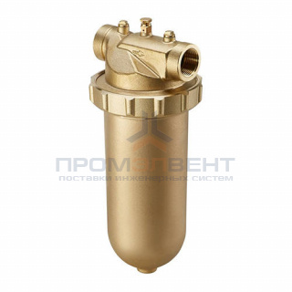 Фильтр тонкой очистки без промывки Oventrop Aquanova Magnum - 1" (ВР, PN16, 30°C, латунная колба)