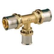 Тройник переходной Giacomini RM151 - 26x3.0 x 16x2.0 x 26x3.0 (прессовой, для металлопластик.труб)