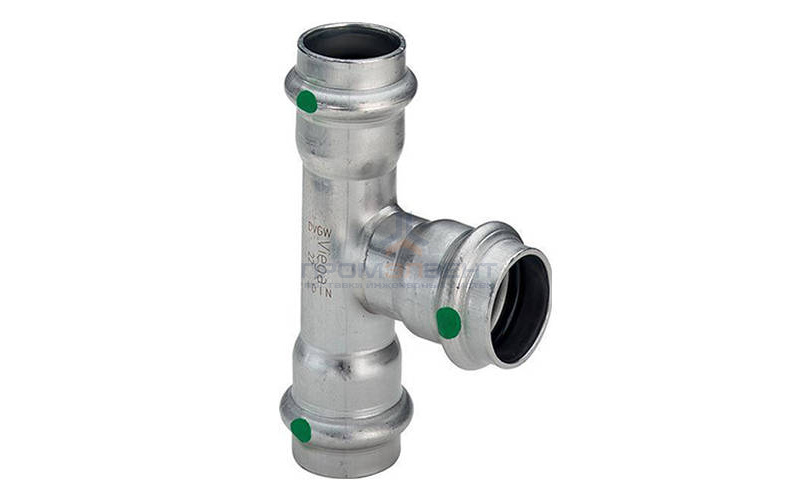 Тройник переходной Viega Sanpress Inox 2318 - 54 x 28 x 54 (нержавеющая сталь)