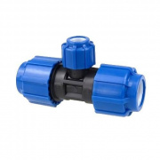 Тройник переходной Политэк  - 50 x 32 x 50 (винтовой, для труб ПНД)