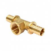 Тройник с переходом на внутреннюю резьбу STOUT - 20 x 3/4" (для труб из сшитого полиэтилена)