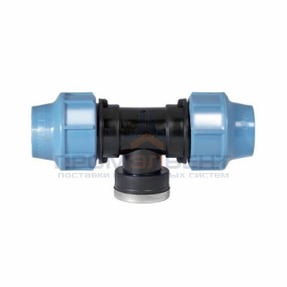 Тройник с переходом на внутреннюю резьбу UNIDELTA 1007 - 16 x 3/4" (винтовой, для труб ПНД)