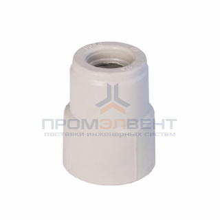 Муфта редукционная KALDE - 32 x 25 (под пайку внутренняя/наружная для полипропиленовых труб, белая)