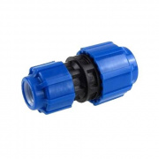 Муфта редукционная Политэк - 63 x 50 (винтовая, для труб ПНД)