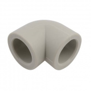 Отвод 90° FV-Plast - 63 (для полипропиленовых труб под пайку, цвет серый)