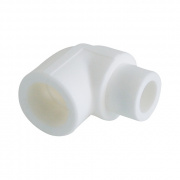 Отвод 90° KALDE - 25 (под пайку внутренняя/наружная для полипропиленовых труб, цвет белый)