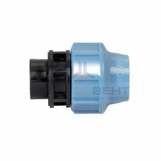 Переход на внутреннюю резьбу UNIDELTA 1004 - 25 x 1/2" (винтовой, для труб ПНД, резьба пластиковая)