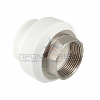 Переход на внутреннюю резьбу под ключ VALTEC VTp.706 - 32 x 1" (для полипропиленовых труб, белый)