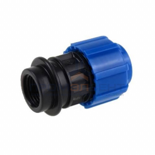 Переход на внутреннюю резьбу Политэк - 25 x 3/4" (винтовой, для труб ПНД)