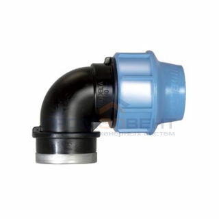 Переход на внутреннюю резьбу угловой UNIDELTA 1009 - 25 x 1/2" (винтовой, для труб ПНД)