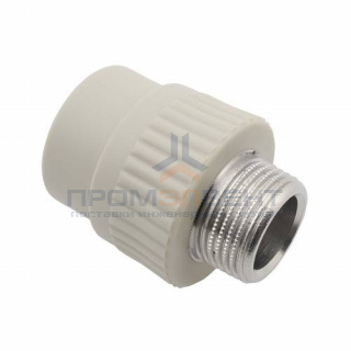 Переход на наружную резьбу FV-Plast - 40 x 1"1/4 (для полипропиленовых труб, цвет серый)