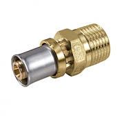 Переход на наружную резьбу Giacomini RM107 - 16x2.0 x 1/2" (прессовой, для металлопластиковых труб)