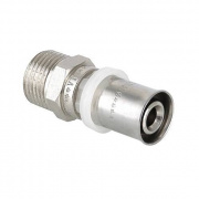Переход на наружную резьбу VALTEC VTm.201 - 26 x 3/4" (прессовой, для металлопластиковых труб)