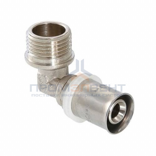 Переход на наружную резьбу угловой VALTEC VTm.253 - 32 x 1" (прессовой, для металлопласт. труб)