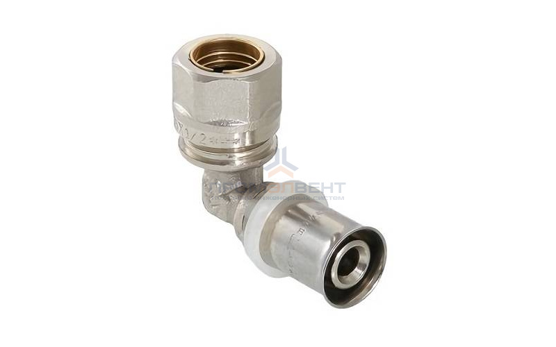 Переход на обжимное соединение угловой VALTEC VTm.253.I - 16 x 15 (прессовой, для м/п труб)