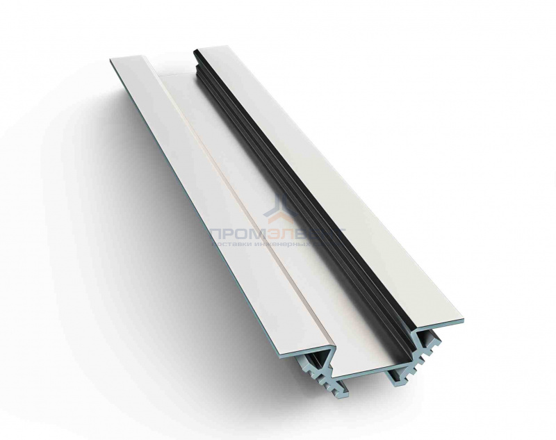 08-07-01 Профиль алюминиевый угловой накладной для светодиодной ленты, анодированный, серебро, 1 м. (3014)