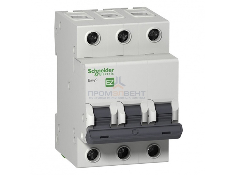 Автоматический выключатель Schneider Electric EASY 9 3П 50А B 4,5кА 400В (автомат)