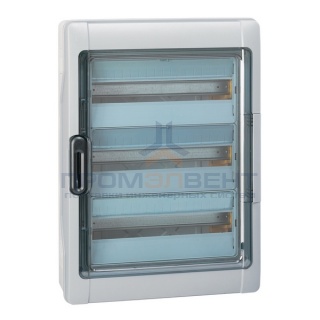 Бокс Legrand Plexo IP65 накладной на 54 (3х18) модуля с шинами N+PE с прозрачной дверью