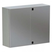Навесной шкаф CE из нержавеющей стали (AISI 304), двухдверный, 1000 x 1000 x 300мм, с фланцем