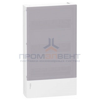 Бокс навесной Schneider Electric Mini Pragma 36 модулей с дымчатой дверью с клемниками N+PE