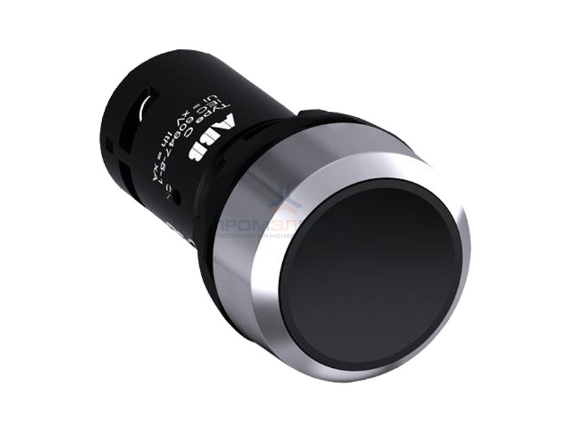 Кнопка ABB CP2-30B-11 черная с фиксацией 1НО+1HЗ